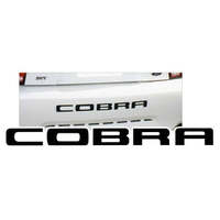 2001-02 Cobra Embossed Decal - Reflective Black