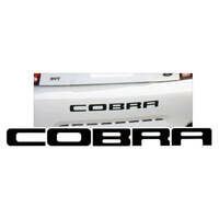 2003-04 Cobra Embossed Decal - Black Reflective