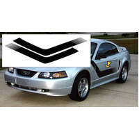 1999-04 Mustang Boss Side Body No Name Stripe Kit - Black