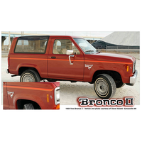 1984-88 Ford Bronco II Upper Body Two Colour Stripe Kit - Olympic Blue/Vivid Blue