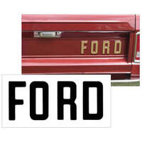 1966-77 Ford Bronco Tailgate Decal Kit (Approx Size: F = 45 x 2) Wimbledon White