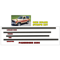 1984-86 Ford Bronco II Upper Body Dual Line Stripe Kit (One Colour) Black