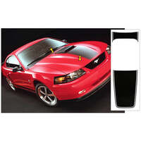 2003-04 Mustang Mach 1 Hood Stripe Kit - Black