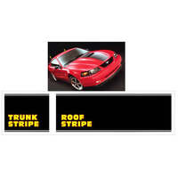 2003-04 Mustang Mach 1 Roof & Trunk Stripe Kit - Black