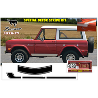 1976-77 Bronco Special Decor Stripe Kit (Triple Stripe) Antique White