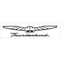 Thunderbird Decal (2.75 Tall x 14 Long) Gold Metallic