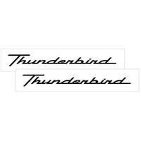 Thunderbird Decal Set (15 Tall x 14 Long) Black