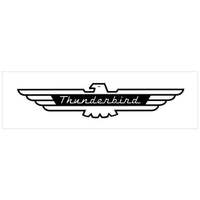 Thunderbird Name Inside Bird Decal (5 Tall x 24 Long) Black