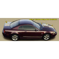 2004 Mustang 40th Anniversary Racing Stripes - Black