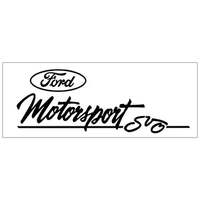 Ford Oval Motorsport SVO Decal (44 Tall x 12 Long) Black