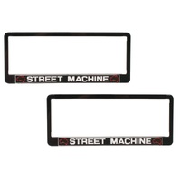 "Street Machine" Number Plate Frames x2