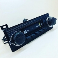 Platinum-Series Bluetooth AM/FM Radio Assembly for Holden HQ GTS - Clarion Thumb Roller, Option 1 Knob, Black Face Plate