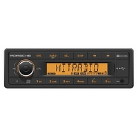 Porsche Inspired TR7412UBOR Bluetooth 1-Din Car Radio