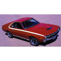 1970 AMX "C" Stripe Kit (Includes: Fender - Door & Rear Quarter "C" Stripes) Black