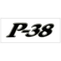 1972 Gremlin 'P-38' Decal - Black/Silver Metallic