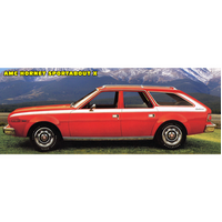 1973-75 AMC Hornet Sportabout X 8pc Side Body Stripe Kit- Black