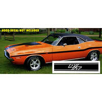 1970 Challenger R/T Mid Body Side Stripe Kit - Black