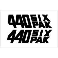 1970 Challenger '440 Six-Pak' Decal Set - Matt Black