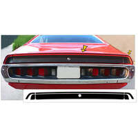 1972 Dodge Charger Rallye Trunk Stripe w/ Extensions - Black