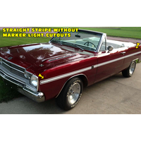 1968 Dart Mid Body Side Stripe Kit (No Cutouts) Tomato Red