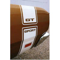 1969 Dart GTS GT Sport Bumble Bee Stripe Kit GT Sport with GT Sport Cutout - Tomato Red