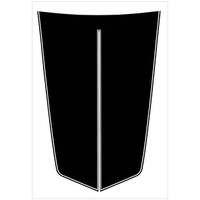 1973-74 Dart Sport Hood Blackout Decal - Paint Stencil