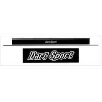 1974 Dart Sport Tail Panel Stripe w/ Dart Sport Name - Tomato Red