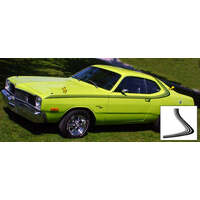 1975 Dart Sport Side & Over Roof Stripe Kit - Black