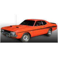 1971-72 Demon Side Stripe Kit - Tomato Red