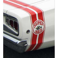 1968 Dodge Coronet Super Bee Stripe w/ Logo - Black