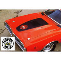 1971 Dodge Charger Super Bee Blackout Hood Decal Only - Matt Black