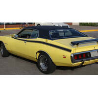 1971 Dodge Charger Super Bee Side & Cowl Stripe Kit - Matt Black