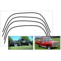 1978-79 Dodge Truck 4pc Lil Red Express Or Midnite Express Wheel Well Stripes - Gold Metallic