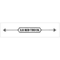 1978-79 Dodge Truck 'Lil Red Express' Tailgate Crest Name Decal - Gold Metallic