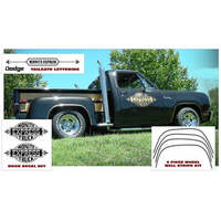 1978-79 Dodge Truck Midnite Express Lettering & Stripe Kit - Gold Metallic