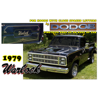 1979 Dodge 'Warlock II' Complete Exterior Stripe Kit - Gold Metallic