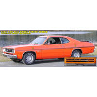 1970 Duster Side & Tail Panel Stripe - Tomato Red