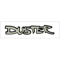 1970-72 Duster Fender Decal - White Reflective w/ Gloss Black Outline