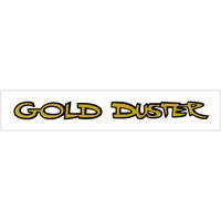 1970-72 Duster Gold Duster Fender/Trunk Decal - Gold Reflective w/ Gloss Black Outline