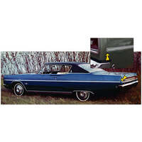 1968 Plymouth Sport Fury 6pc Side Stripe Kit - Gloss Black