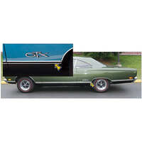 1969 'GTX' Single Pinstripe Below Lower Moldings - Reflective Custom