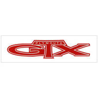 1971 Plymouth GTX Decal Lid Decal - White Reflective/Red