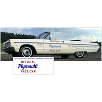 1965 Plymouth Pace Car Lettering Kit - Blue & Red