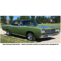 1969 Road Runner 6pc Upper Body Wide Sport Stripes