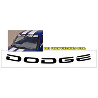 1996 Dodge Ram 1500 Indy 'Dodge' Windshield Decal (3.5 x 53.5) Silver Metallic