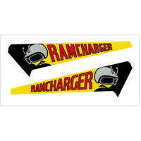 1971 'RAMCharger' Hood Scoop Decal Set - MultiColour Reflective