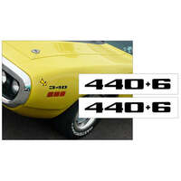 1971 Roadrunner '440+6' Fender Decal Set