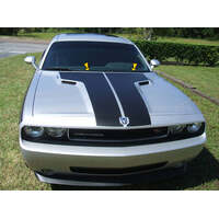 2008-16 Challenger Dual Hood Stripe Kit - Gloss Black