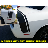 2015 -18 Dodge Challenger Scat Pack Bumble Bee Stripe Kit (No Wing) Matt Black