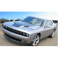 2015 Dodge Challenger Hood Blackout Decal w/ No Logo - White Gloss